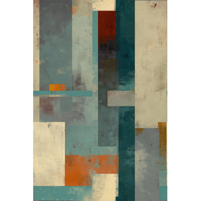 Papier peint abstrait Mid-Century
