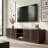 78.7'' W TV Stand Media Console With 4 Shuttered Cabinet Doors