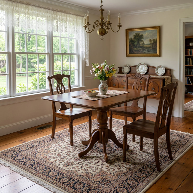 Solid Wood Top Dining Set