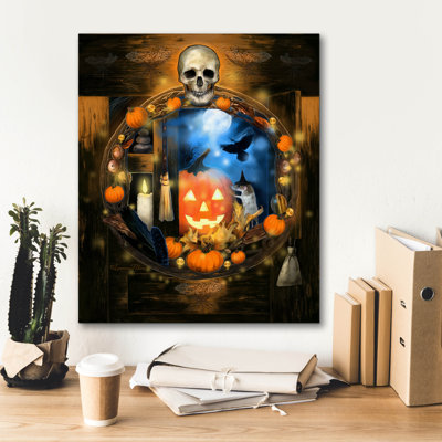 Epic Graffiti 'Cabinet Between The Worlds' by Art and a Little Magic Canvas Wall Art