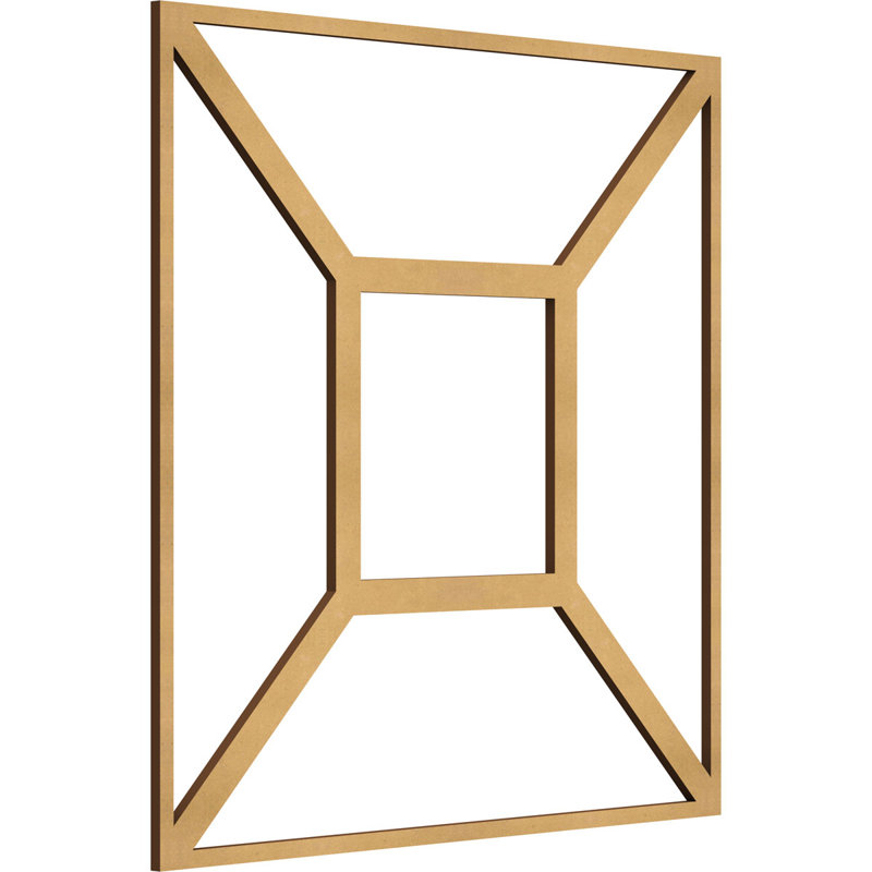 Panneaux muraux décoratifs en bois Marion, Bois, H 15 3/8 po x l 15 3/8 po x P 1/4 po