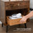 Vansant 1 - Drawer Nightstand with Drawer and Open Compartment, Solid Wood Legs-964602022