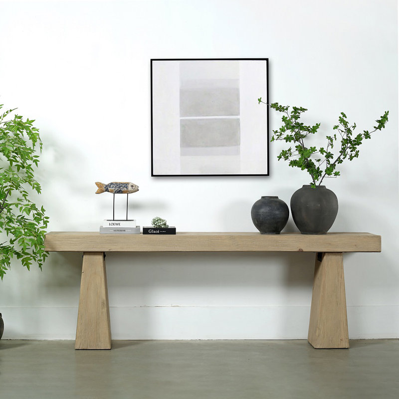 88'' W Solid Wood Console Table, Natural