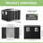 Garden Storage Shed With Sliding Door, 4 Windows