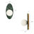 1- Light Dimmable Milky Glass Wall Sconce