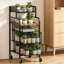 Chariot de rangement à 3 tiroirs avec roulettes verrouillables et tablette en bois - Organisateur de chariot utilitaire mobile pour le bureau, les fournitures d'artisanat et le home studio-821840507