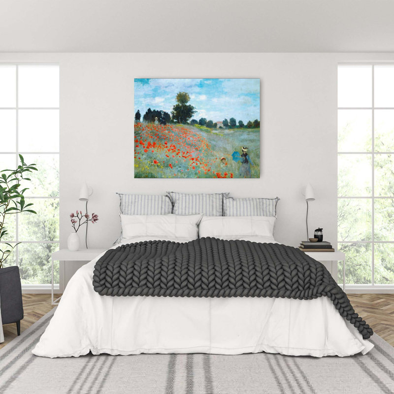 "Champ de coquelicots" par Claude Monet, H 43 po x l 48 po x P 3 po