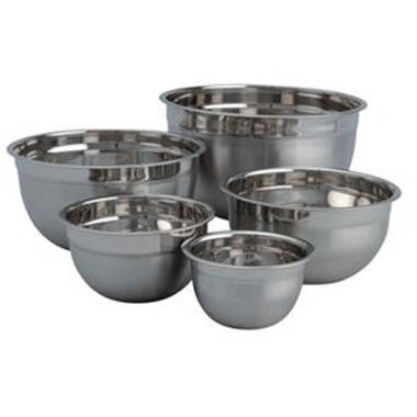 Heavy Duty Stainless Steel German 3 Large Nested Mixing Bowl Set