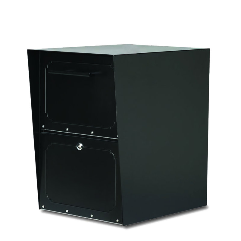 Oasis Locking Post Mount Drop Box Black, Black