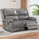 53.1'' Faux Leather Reclining Loveseat with Massage&Heat Function