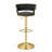 Velvet Adjustable Swivel Bar Stool-1249139175