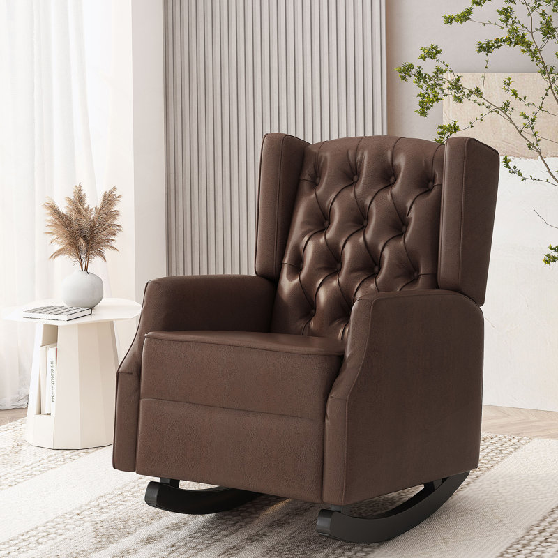 Chaise à bascule, Brun foncé