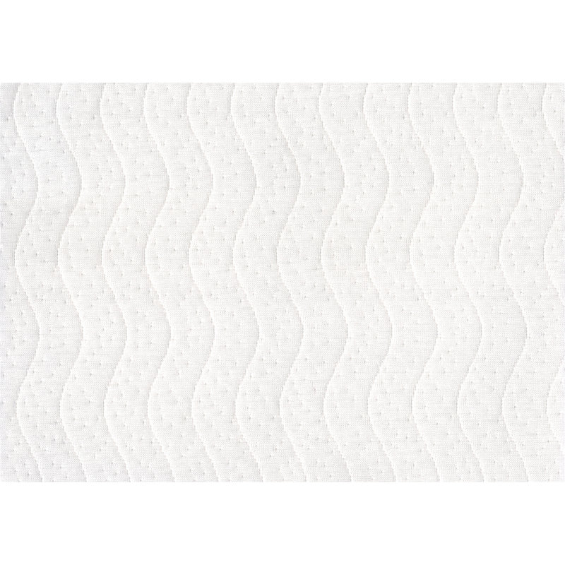 Base de matelas simple en métal noir 1pc avec housse en tissu texturé