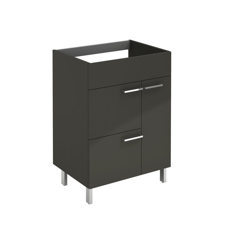 Elegance 23.6'' Single Bathroom Vanity Base Only, Anthracite