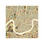 Abstract City Map Of New Orleans by Jazzberry Blue - Wrapped Canvas Print-50005641