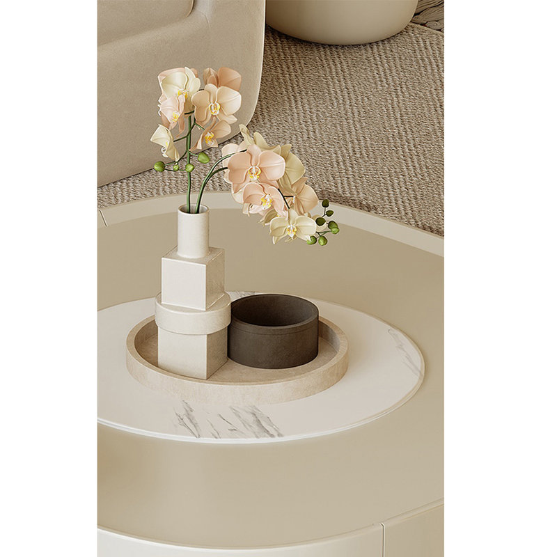 Table basse de style français crème
