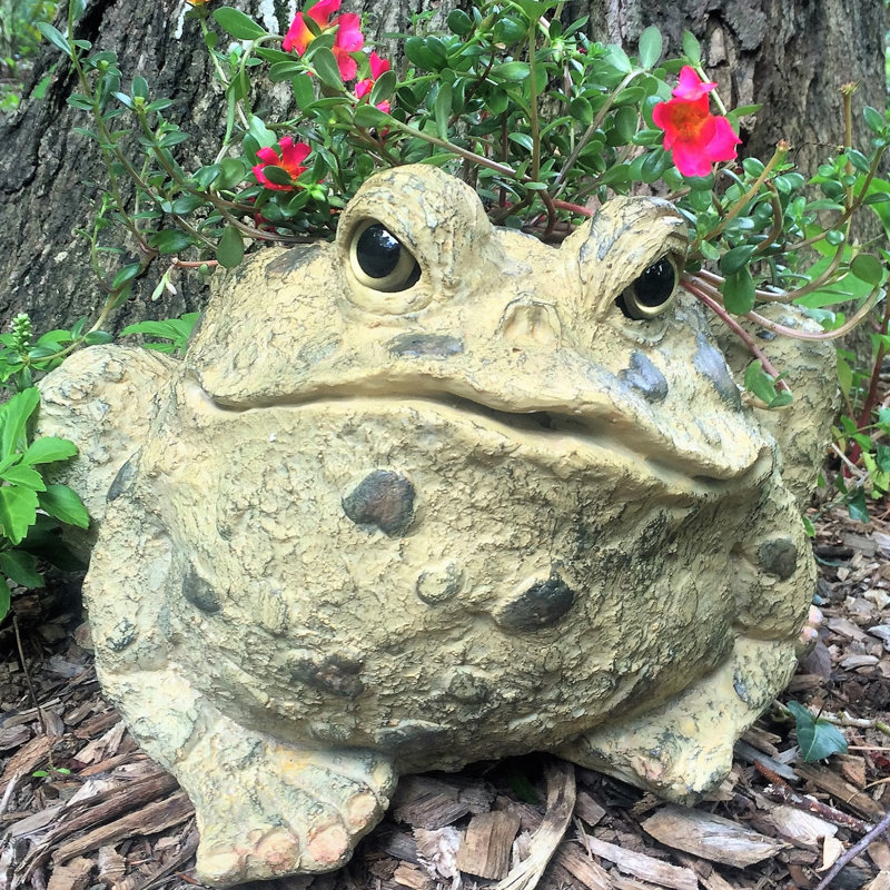 Pot à fleurs statue "Toad Hollow" Classic, Beige