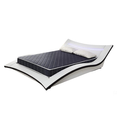 6-Inch Waterproof High-Density Foam Mattress With Navy Blue Diamond-Quilted Breathable Fabric. Quilting Ensures Both Style And Airflow For Cool Sleep.Twin Size.