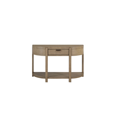 Antonio Curved 1-Drawer Console Table - Toffee by Joss and Main
