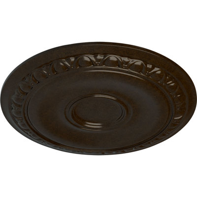 Médaillon de plafond Endurathane Caputo, DE 24 1/4 po x P 1 1/2 po (pour auvents jusqu'à 6 po), finition bronze peinte à la main