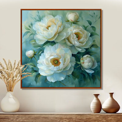Moten - pivoines, salon d'art mural