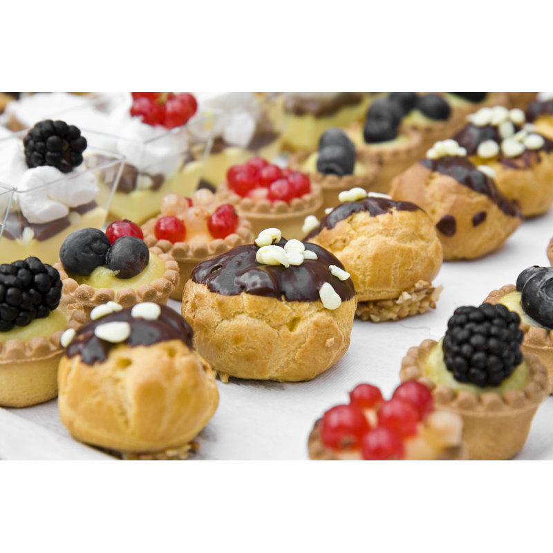Italian Sweet Pastries - Wrapped Canvas Print, 20cm H x 30cm W x 3.8cm D