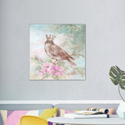 «French Crown & Feathers I» par Debi Coules, reproduction sur toile