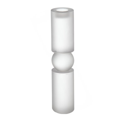 Grand porte-bougie en verre D3.1X15