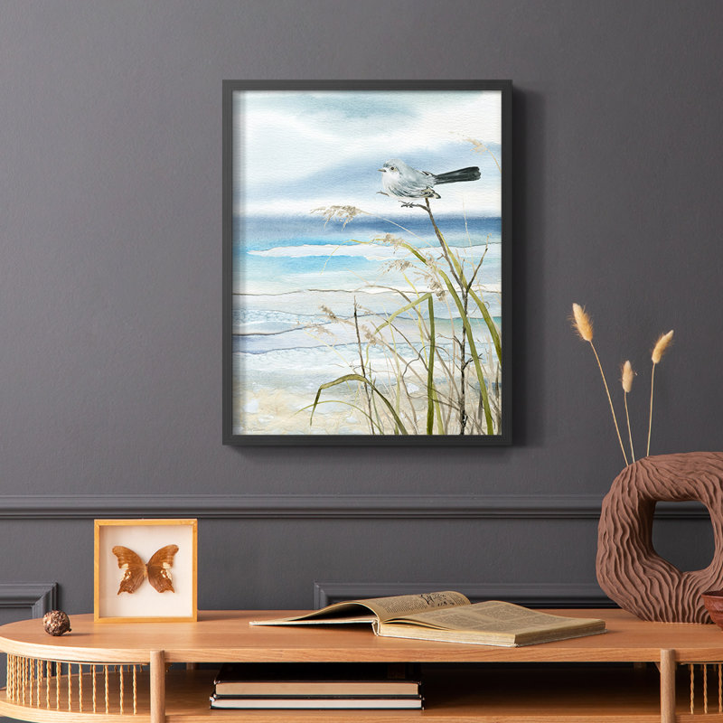Impression encadrée Seaside Rest II - bois massif, Noir, H 28 po x l 22 po