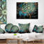 Coussin lombaire floral fractal