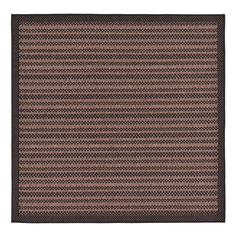 Mokszycki Striped Indoor / Outdoor Rug, Square 6'