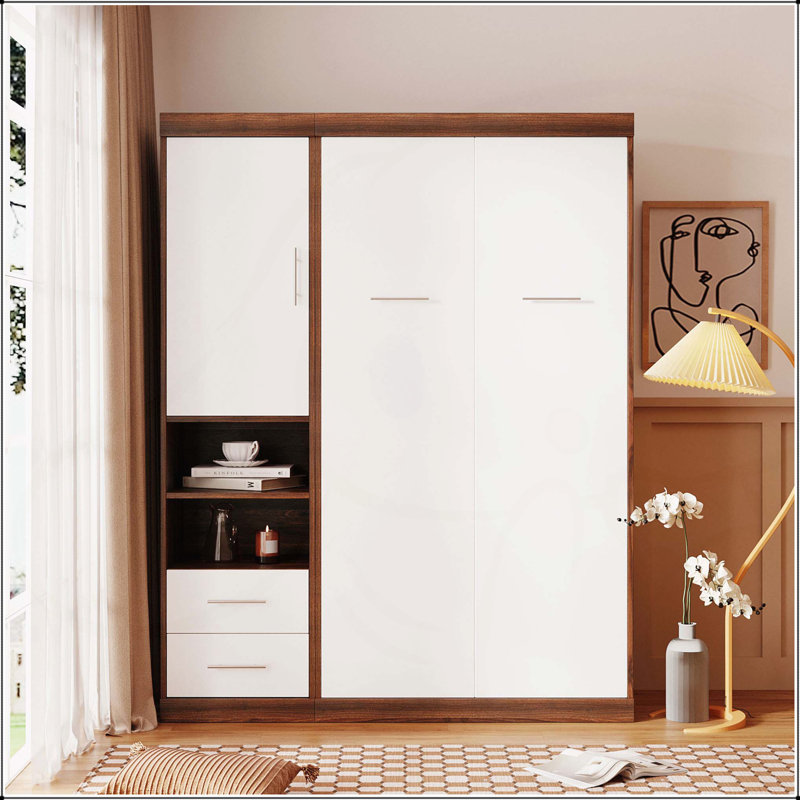 Lit escamotable avec armoire Murphy, Simple
