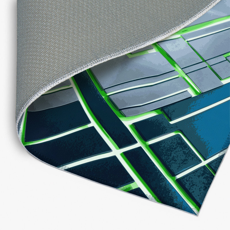 Tapis intérieur et extérieur Galactic Prism, Rectangle 1 pi 6 po x 2 pi 6 po