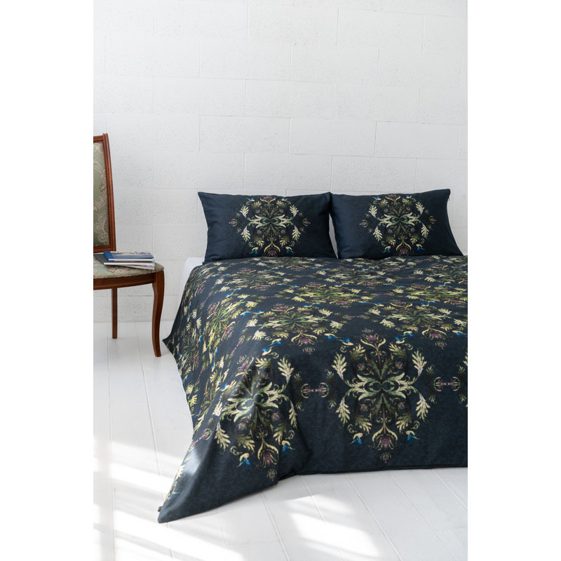 Rey Damask Duvet Cover Set with Pillowcases, 135 x 200cm Duvet Cover + 1 Pillowcase