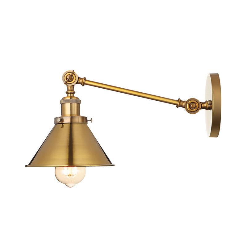 Seval Solid Brass Swing Arm Sconce