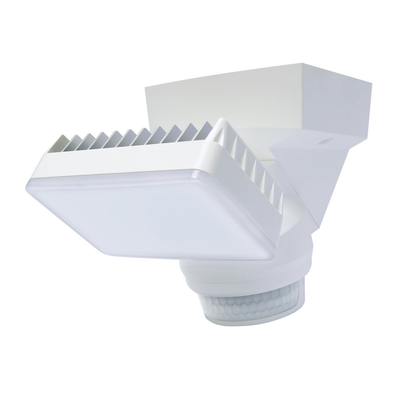 White LED Motion Sensor Security Flood Light