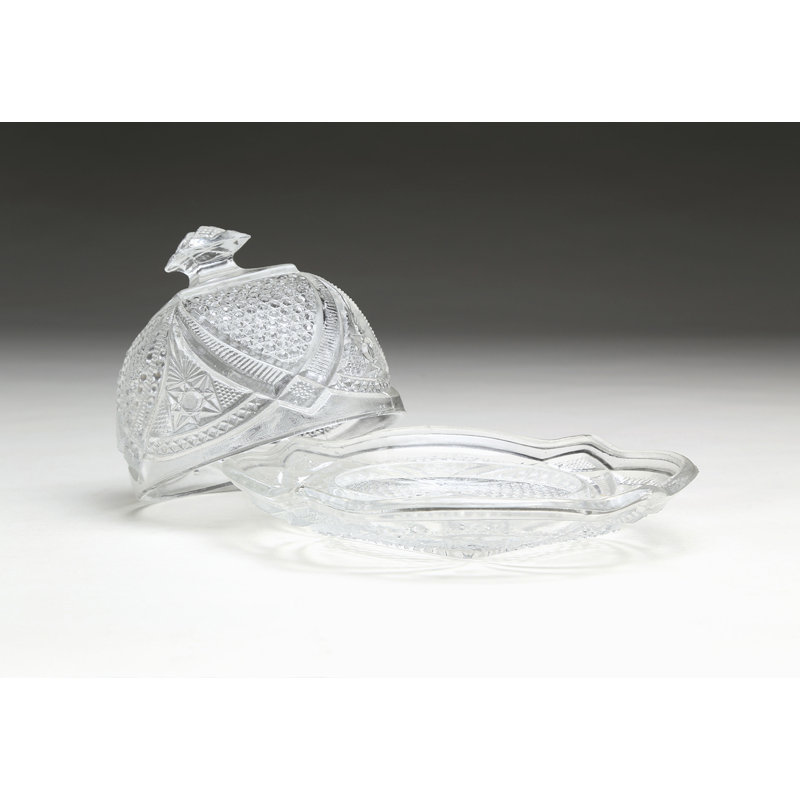 Charlton Home® Predmore Glass Butter Dish