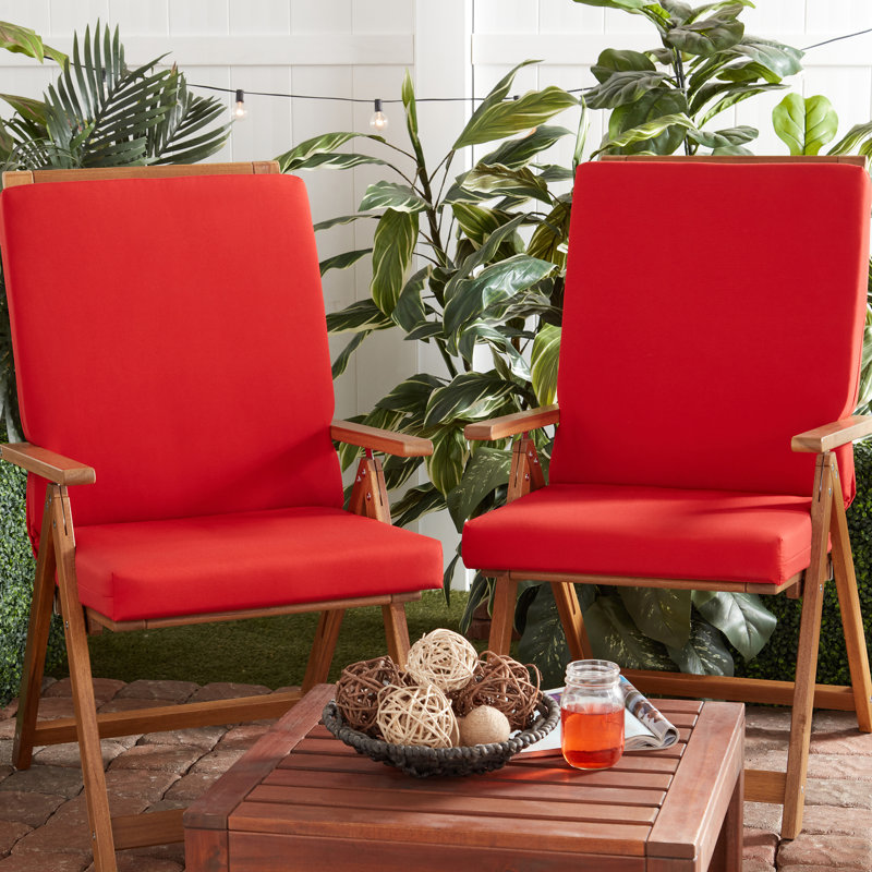 High Back Dining Chair Pad, Salsa