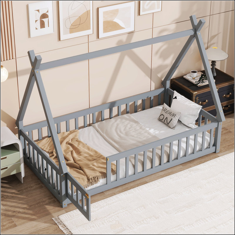 Lit simple en forme de tente, Grey