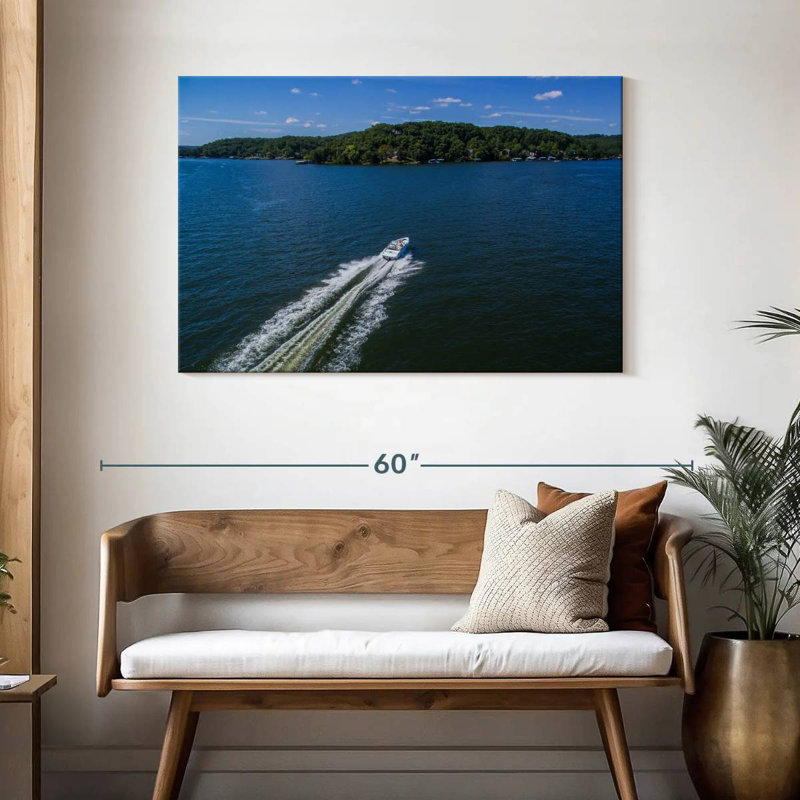 Balade en bateau sur le lac Ozarks, H 30 po x l 45 po