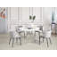 Domenique Round 120 Cm L Dining Table with Gold Metal Legs-1344967086