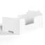 Lit de bébé blanc avec structure en forme d'ours, lit plateforme en bois pour enfants à profil bas style Montessori-1267546372