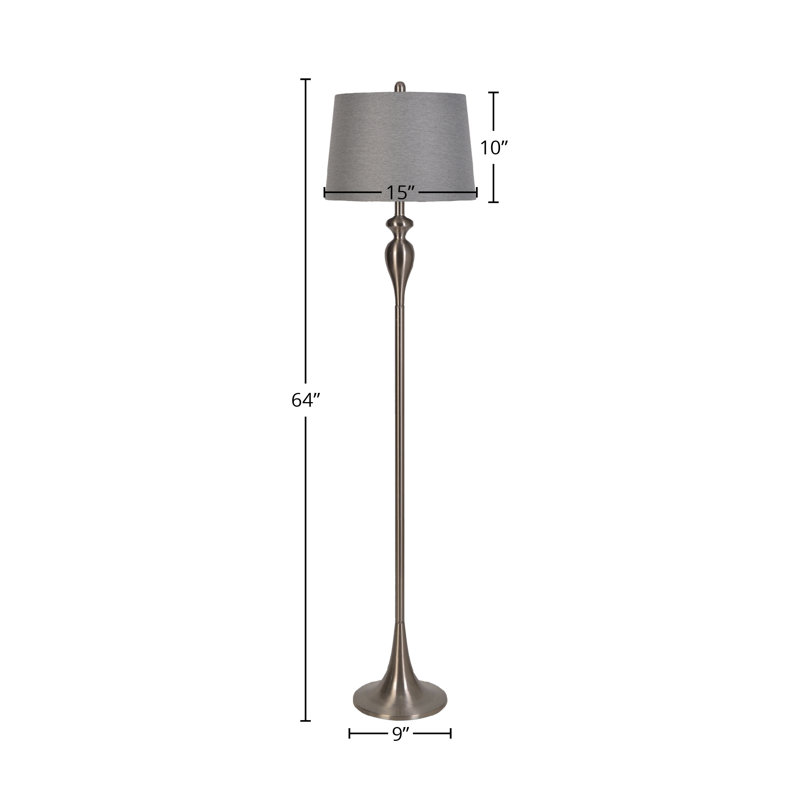 Ensemble de lampes de table et sur pied 3 pièces Braddock