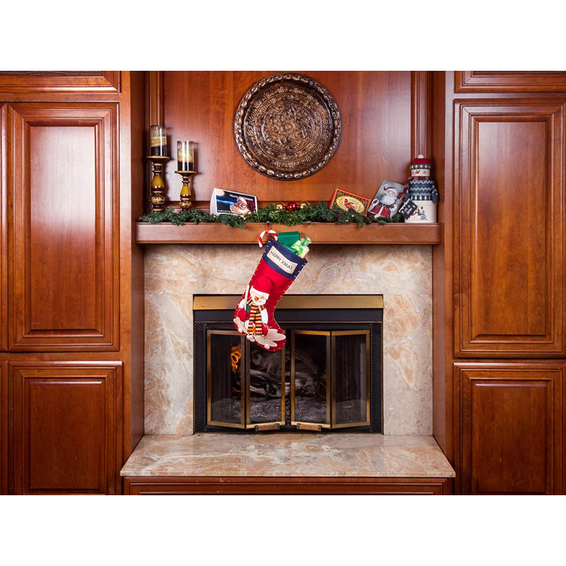 Large chaussette de Noël, Bonhomme de neige 3D