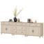 Buffet Corretta à 5 tiroirs et 4 portes, style vintage, fini chêne clair, 257 cm (101 po).-890220068