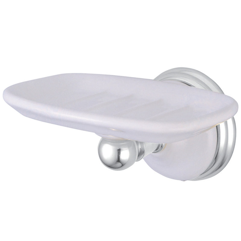 Kingston Brass Victorian Wall Mount Soap Dish Holder, Polished Chrome