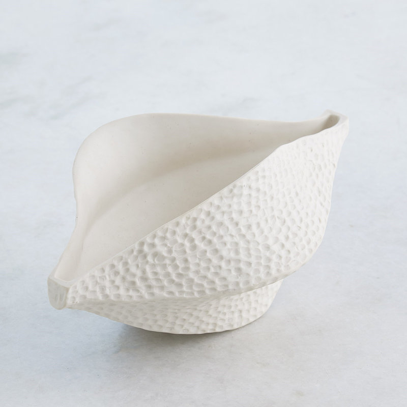 Porcelain Pod-Matte White-Sm, 4.5" H x 6" W x 11.5" D