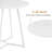 30 Inch Marble White Small Round Dining Table for 2 – Mid-Century Modern Kitchen Table, Breakfast Table, Bistro Table, Indoor & Outdoor MDF Wood Table with Metal Frame, Rustic Modern Dining Table-464769423