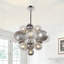 Lustre moderne à bulles argentées 23,6 "