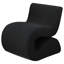 Chaise courbée sans accoudoirs Boucle